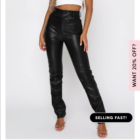 White Fox Boutique Pants - White Fox Boutique Leather Pants